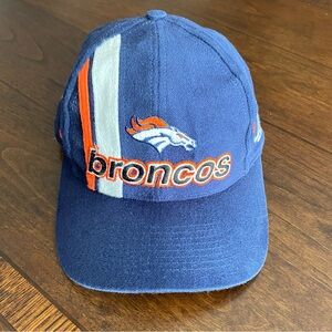 Denver Broncos Baseball Cap Hat Navy Adjustable Strap Logo Athletics Pro Line